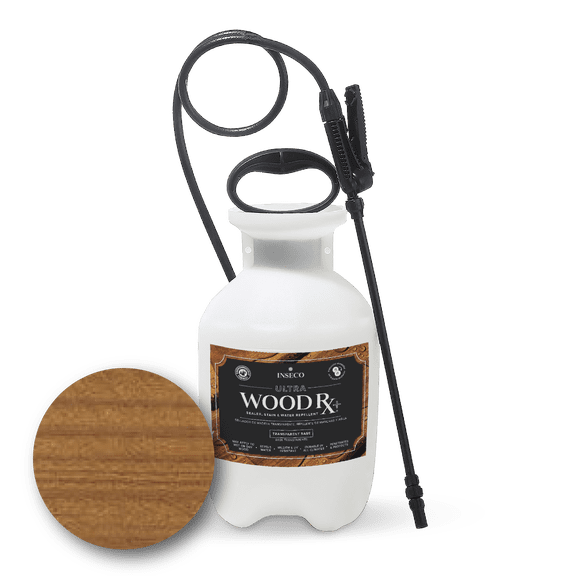 Ultra WOOD Rx Transparent Natural Sealer, Stain & Water Repellent, 2 Gallon Sprayer