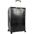 thumbnail image 3 of Kathy Van Zeeland Croco PVC Designer Luggage - Lightweight Expandable 28 Inch Suitcase for Women - Large Durable Bag with 4-Rolling Spinner Wheels (Black), 3 of 5