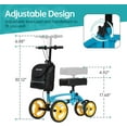 thumbnail image 7 of ELENKER Knee Scooter Steerable Knee Walker Crutch Alternative for Foot Injuries, Blue, 7 of 7
