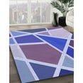 thumbnail image 3 of Ahgly Company Machine Washable Indoor Square Transitional Purple Amethyst Purple Area Rugs, 8' Square, 3 of 7