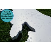 Front Yard Originals White PVC Nativity Scene, 47 x 50