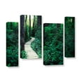thumbnail image 2 of ArtWall Elena Ray "Earth Path" 4-Piece Gallery-wrapped Canvas Staggered Set, 2 of 2