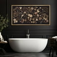 thumbnail image 4 of IDEA4WALL Extra Large Framed Canvas Print Wall Art Botanical Elegance Dark Floral Pattern Artwork Nature Vintage Inspired Pastel Antique Fine Art Decorative Relax/Calm for Rooms Decor - 60"x30", 4 of 5
