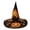 31#G, variant on Witch Hat for Women Halloween Vintage Floral Pointed Wizard Hat Ghost Wide Brim Quilted Cosplay Costume Accessories Adults