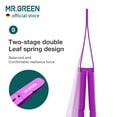 thumbnail image 3 of MR.GREEN Eyebrows Tweezers Colorful Beauty Fine Hairs Puller Makeup Tools Stainless Steel Slanted Eye Brow Clips Removal (Purple), 3 of 7