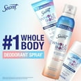 thumbnail image 2 of Secret Whole Body Deodorant Spray for Women, Almond Milk & Honey Scent, Aluminum Free Deodorant Stick, 72 HR Odor Protection, 3.5oz (Pack of 1), 2 of 5