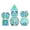 Transparent blue, variant on ZPAQI 7Pcs/pack Metal D4 D6 D8 D10 D12 D20 Game Props Educational Toys Digital Dices