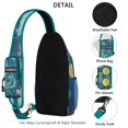 thumbnail image 3 of Crossbody Sling Backpack for Women Men Cephalopods in Ocean Shoulder Sling Crossbody Casual Chest Bag for Travel Sports Running Hiking, 3 of 6