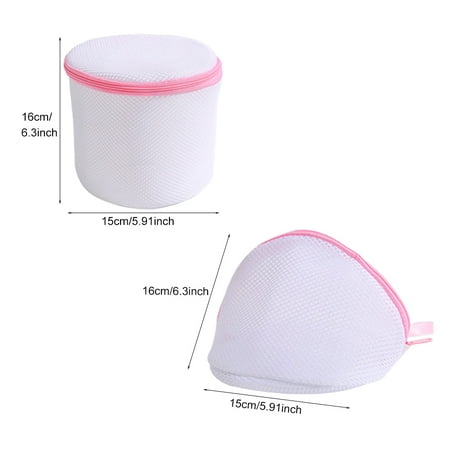

4pcs/set Home Laundry Polyester Bra Washing Bag Protection With Zipper Fine Mesh
