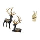 thumbnail image 5 of Estatua De Resina De Alce Y Reno, Escultura Con Gestos De Dedos, Figura Creativa De Animal Para Decoración De Mesa, Gabinete, Sala De Estar Y Hogar., 5 of 8