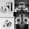 thumbnail image 1 of 4pcs Shower Door Wheels 23mm Shower Door Rollers Heavy Duty Zinc Alloy Dual Wheel For Both Flat Sli Wyelv, 1 of 3