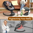thumbnail image 3 of Electric Baby Swing for Infants ,Portable Baby Swing  with Timing Function 5 Swing Speeds Bluetooth Touch Screen,Music Speaker 12 Preset Lullabies for Babies 0-9 Months,0-20lb,Unisex,Black, 3 of 15