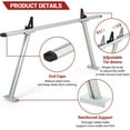 thumbnail image 2 of Ladcaser Truck Ladder Rack Universal Extendable Pick-Up Bed Cargo Rack 800 lbs Capacity, Silver, 2 of 5