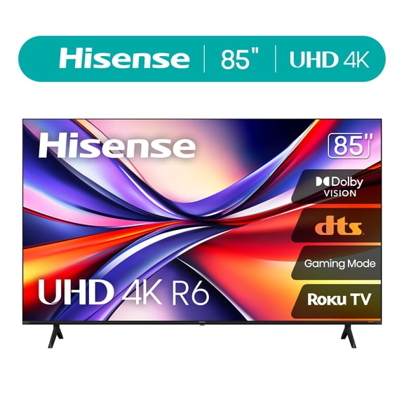 Hisense 85" Class 4K UHD LED LCD Roku Smart TV HDR R6 Series 85R6E4