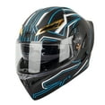 thumbnail image 1 of Casco de seguridad Casco de motocicleta unisex para adultos Cool Rider Equipment Four Seasons New Street Touring casco de moto con doble visera abatible hacia arriba casco integral gafas de sol integr, 1 of 8
