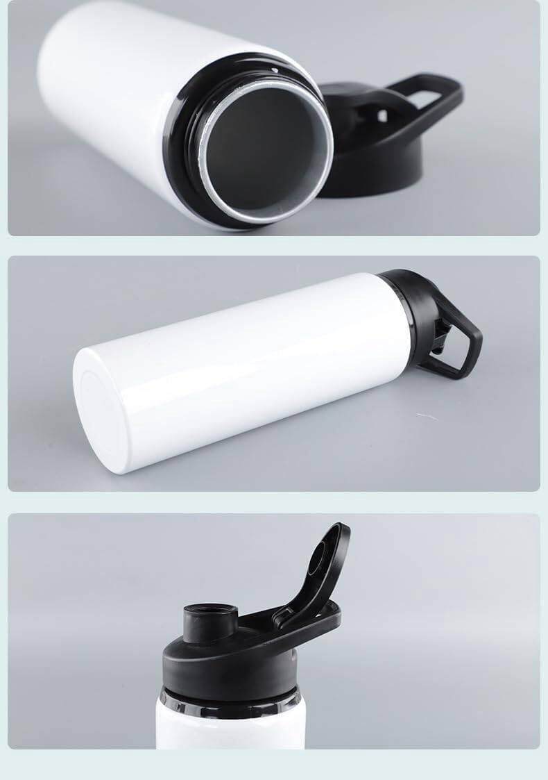 10 Pack 750ml/25oz Sublimation Blank Aluminium Water Bottle Outdoor Sports Bottle With Handheld Lid