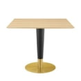 thumbnail image 2 of Modway Zinque 36" Square Dining Table in Gold Natural, 2 of 5