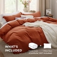 thumbnail image 3 of Juego de Funda de Edredón Bedsure Terracota para Cama Individual/Twin XL 2 Piezas, 3 of 8