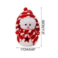 thumbnail image 7 of Zawou Cute Christmas Snowman Doll Ornament, Handcrafted Holiday Decoration Figurine for Home, Desk, Tree, or Party Display, Small Adorable Gift, 7 of 7