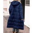 thumbnail image 3 of Niaviben Puffer Jacket Womens with Hood Long Puffer Coat Women Womens Puffy Jackets Puffy Coats for Women Womens Lightweight Jacket Womens Shirts Dressy Casual Shirts for Women Dressy Casual Navy 2XL, 3 of 4