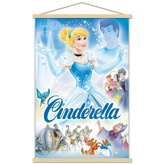 Disney Cinderella - Cover Wall Poster with Magnetic Frame, 22.375" x 34"