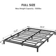 thumbnail image 2 of 6 Inch High Full Bed Frame No Box Spring Needed, Heavy Duty Metal Platform Bed Frame Full Size for Bedroom Easy Assembly, Noise Free, Black, Full, 2 of 8