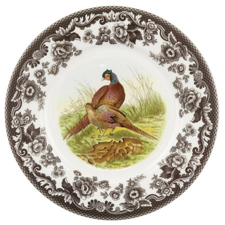 Spode Woodland Luncheon Plate, Pheasant, 9 Inch Perfect for Thanksgiving and Other Special Occasions, Made in England from Fine Earthenware