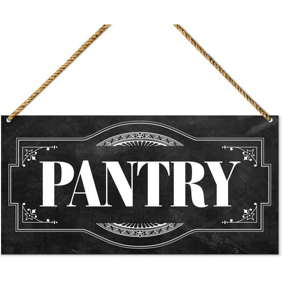 Novelty Pantry Wood Sign Home Pantry Room Door Wall Decor for Kitchen Farmhouse Restaurant Decoration 8x12 Inch