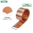thumbnail image 3 of Rollo de lámina de cobre Uxcell, 2000 x 50 x 0.1mm/ 6.56ft x 2" x 0.004" Rollo de lámina de cobre para reparación del hogar/DIY, 3 of 7