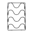 thumbnail image 2 of Pot Lid Organizer Wall Mount Metal Rack for Cabinet Door and Wall Storage, 3 Slots, Thick Iron, 2 of 6