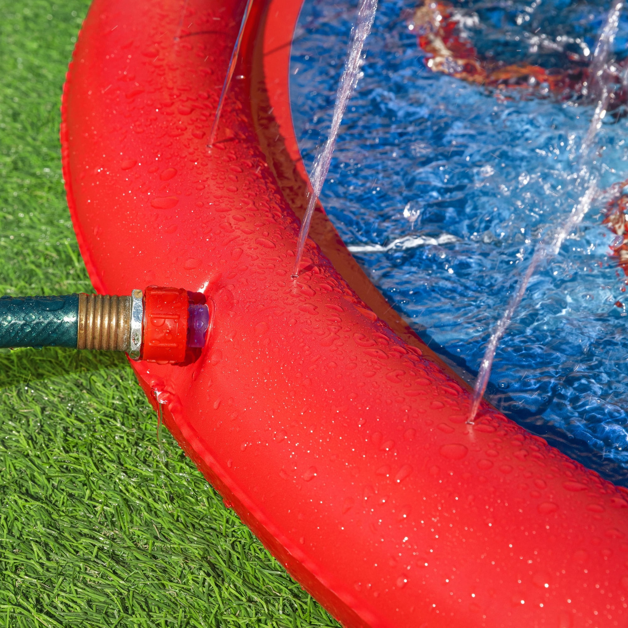 Bestway: Marvel: Splash Pad - Spider-Man - 65 inch Inflatable Sprinkler & Water Play Zone, Superhero Character, Outdoor Backyard Toy, Toddlers-Kids 2+