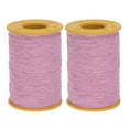 thumbnail image 1 of Uxcell 2 piezas de hilo elástico para coser 547 yardas grosor 0.5mm hilo de látex para coser a mano, rosa claro, 1 of 6