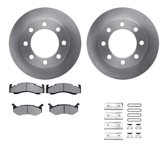 Dynamic Friction Company Front Brake Rotors with 5000 Advanced Brake Pads includes Hardware 6512-40318