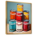 thumbnail image 2 of Designart "Campbells Soup Pop Art wall art III" Modern Floater Framed Canvas Print, 2 of 7