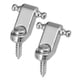 thumbnail image 5 of Retenedores de Cuerda de Guitarra Eléctrica Baoblaze 2 Piezas con Tornillos de Montaje Plata, 5 of 8