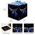 thumbnail image 3 of Taurus Constellation Cube Organizer Storage Cubes Toy Storage Organizer Bins, Foldable with Handle, 10.8"x10.5"x10.6", Large Capacity, 3 of 6