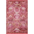 thumbnail image 1 of Unique Loom Baracoa Circles with Border Rug 5' 5 x 8' Rectangular Pink/Ivory, 1 of 2