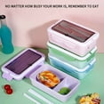 thumbnail image 4 of YZEGDCH Bento Box Adult 2025 Prime Day Deals BPA-Free Food Container Lunch Box for Women for Ages 3-7 8-11 12+ Office & Sh-ool Supplies, 4 of 5