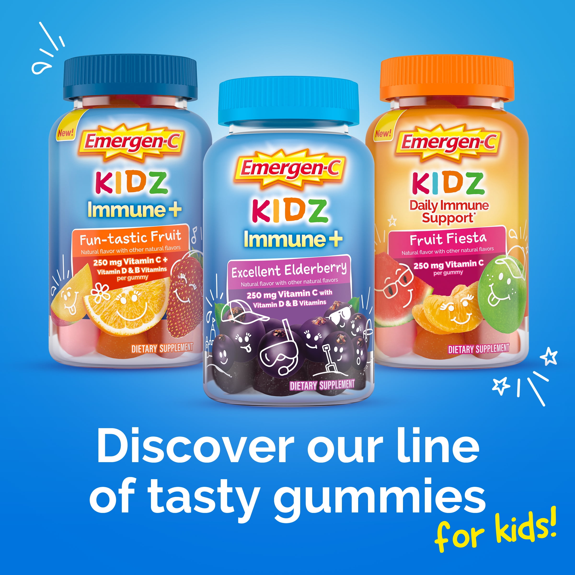 Emergen C Immune Gummy Elderberry 44 CT