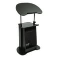 thumbnail image 3 of Mobile Laptop Podium, Height Adjustable Sit to Stand Desk with Storage & Wheels, 3 of 24