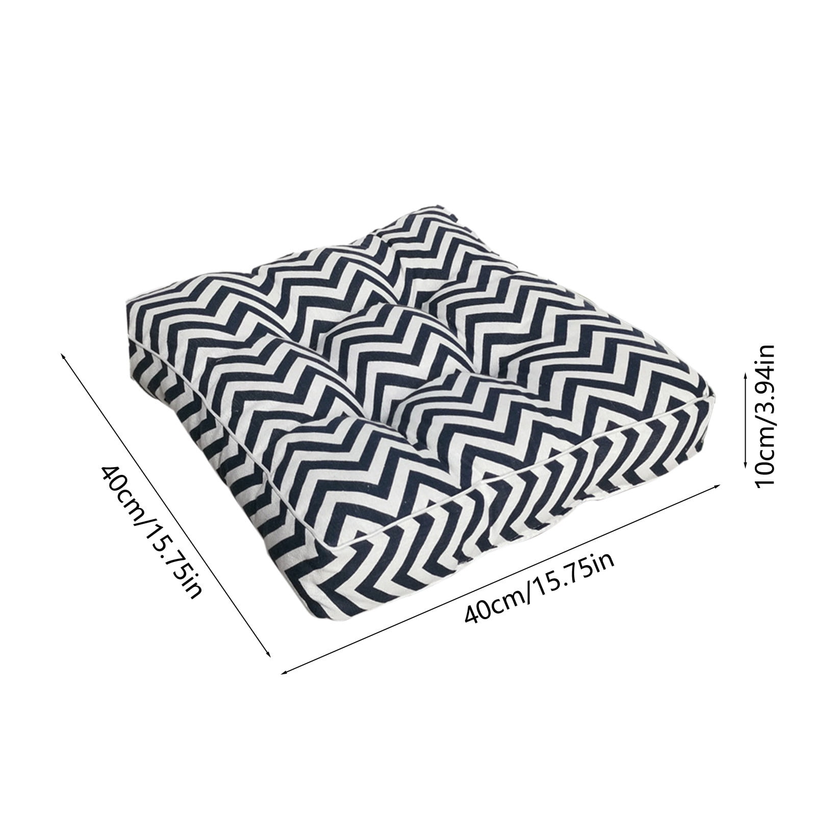 Square Decorative Throw Pillow 15.75in Polyester Soft Lumbar Cushion for Couch Bed Living Room Multicolor 1pc