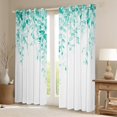 thumbnail image 2 of Erosebridal Chic Leaf Curtains Pack of 2 (42x84), Tropical Botanical 30%-50% Black Out Curtains, Eucalyptus Decor, 2 of 6
