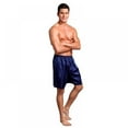 thumbnail image 3 of Mens Silk Satin Boxers Shorts Underwear Sleep Pajama Lounge Shorts, 3 of 6