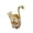 Gold, variant on European Style Swan Shape Coffee Spoon and Fork Set with Holder for Home Kitchen Dining Tableware Gift Decor