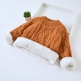 thumbnail image 4 of Ccpelsie Little/Big Girls Sweaters Cotton Cute Kids Sweater Crew Neck Holiday Pullover for Toddlers(Orange,4-5 Years), 4 of 4