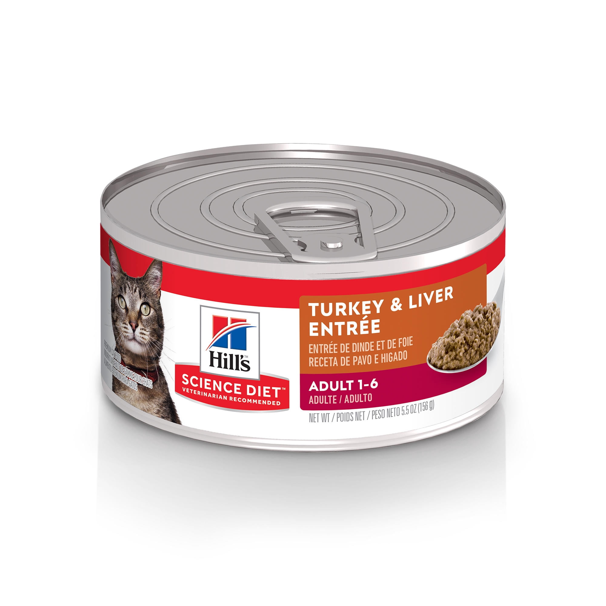 Hill's Science Diet Turkey & Liver Wet Cat Food, 5.5oz Can 24pk