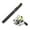 Black, variant on Amdohai Pocket Collapsible Fishing Rod Reel Combo Mini Pen Fishing Pole Kit Telescopic Fishing Rod Spinning Reel Combo Kit