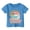 1-Blue307, variant on Girls California Beach Sunshine Graphic Tee Casual O Neck Short Sleeve T Shirt, Sizes 1-13