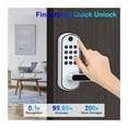 thumbnail image 2 of Smart Fingerprint Door Lock WIFI Digital Touchscreen Yless Entry NFC IP67 Waterproof 2 IC Cards ,Easy to Operate, 2 of 5