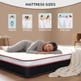 thumbnail image 2 of Mattress Master Paradise One-Sided Quantum Coil Euro Top Mattress - 800 Pocket Coils, Visco Foam, Soft Bio Foam, Lumbar Support - Adjustable Base Friendly, Medium Plush, 2 of 7